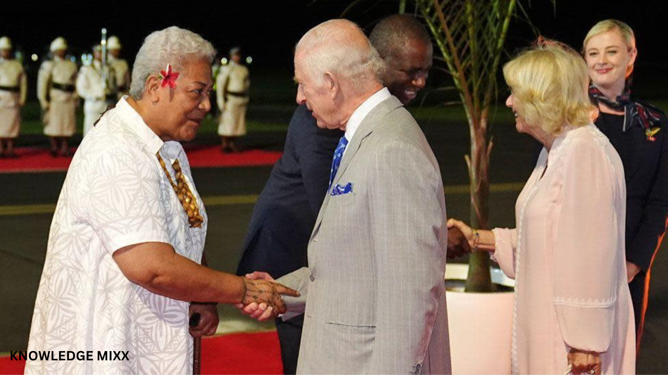 King and Queen Receive Red Carpet Welcome upon Arrival in Samoa